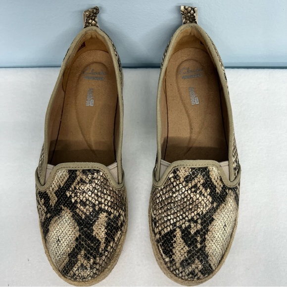 Clarks snakeskin print casual shoes size 7 - Picture 3 of 11